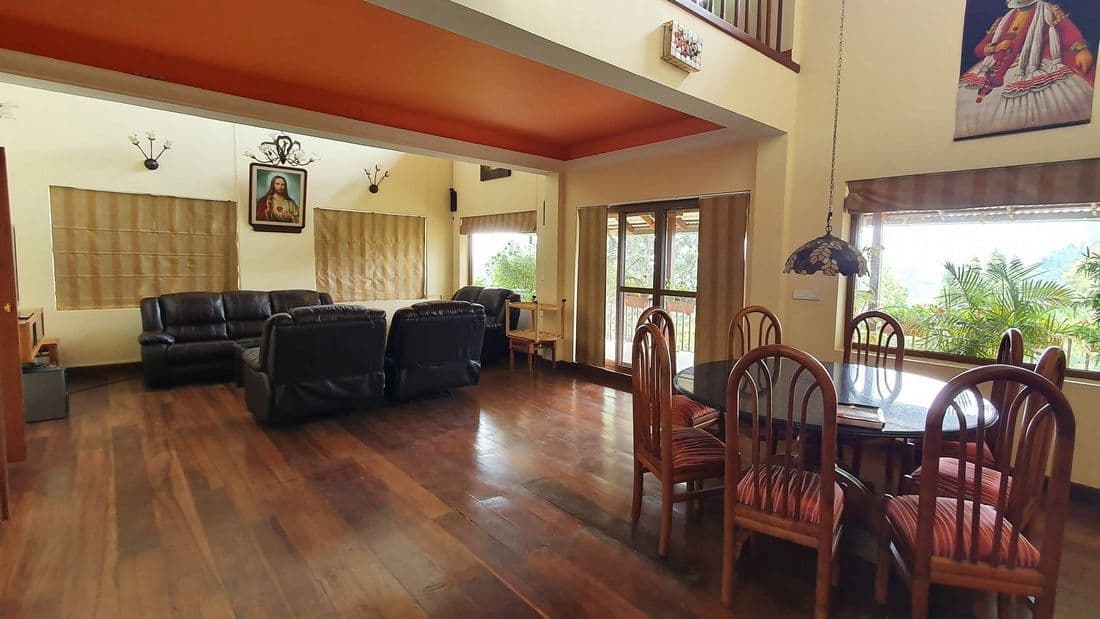 Foyer, Living area and dining