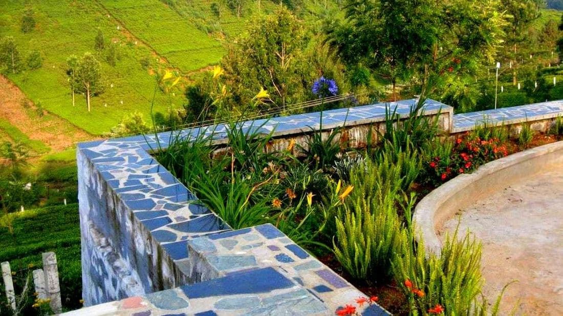 A corner garden at Hillsborough